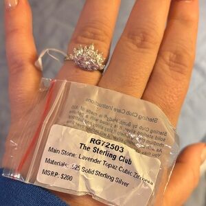 Sterling club Lavender Topaz Ring